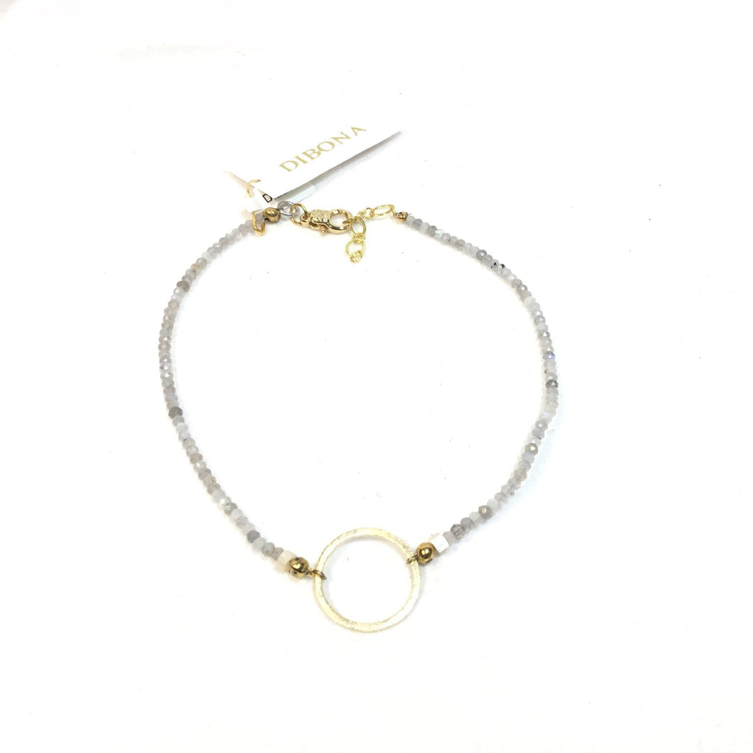 Labadorite Circle Choker
