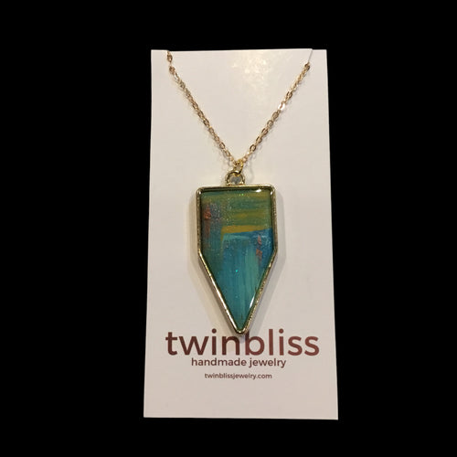 Earth & Sky-Abstract Spear Necklace