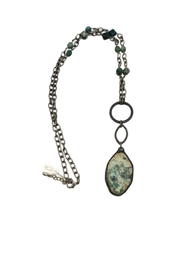 Chrysocolla Drop Necklace