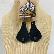 Leather Tear Drop, Leaf Shaped & Diamond Shaped Earrings