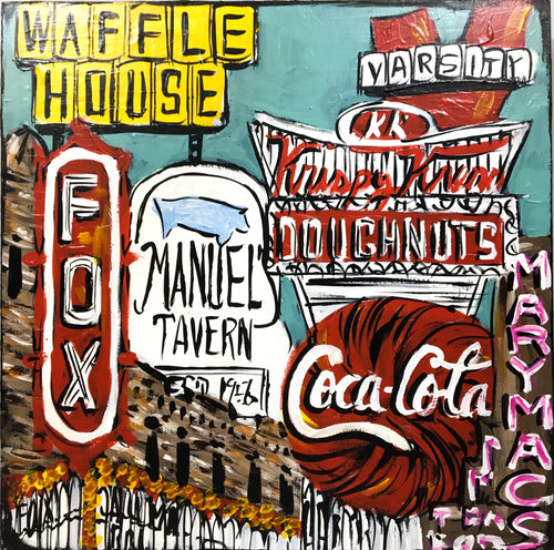 Atlanta Color 12” x 12” (with Waffle House)