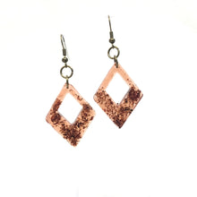 Medium Wood and Epoxy Earrings