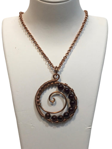 Large Black Agate Necklace