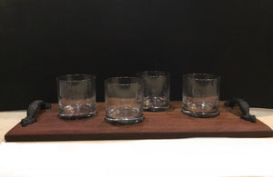 Brazilian Cherry Whiskey Flight with Four Glasses