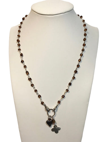 Amber czech glass Necklace