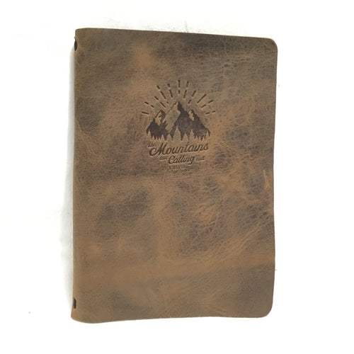 Mountains Calling Leather Journal (Large)
