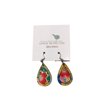 Teardrop Multi Floral Earrings