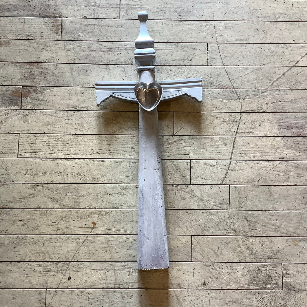 Large Cross with Heart