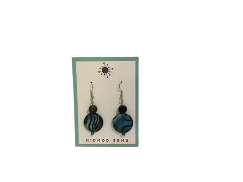 Blue Shell Dangles/Earrings