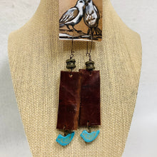 Leather Earrings and Beads