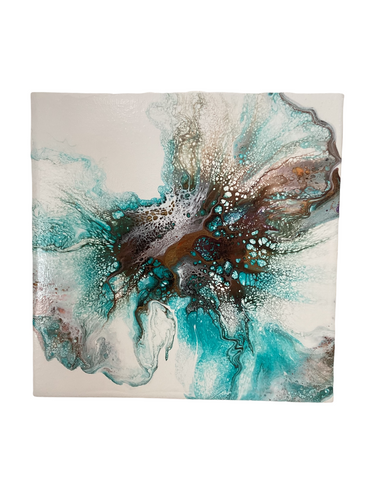 Color Splash in Teal and Van Dyke Brown