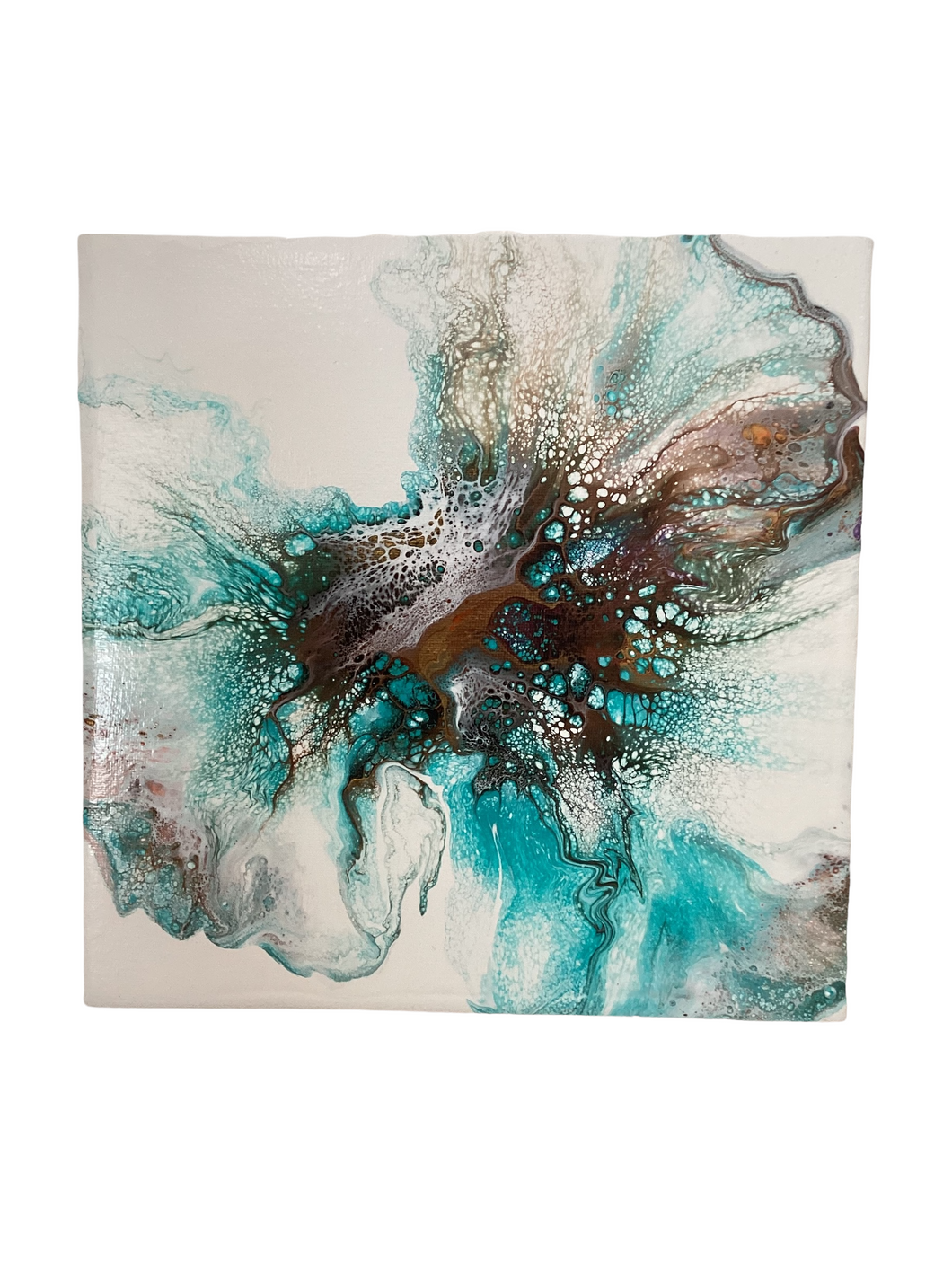 Color Splash in Teal and Van Dyke Brown