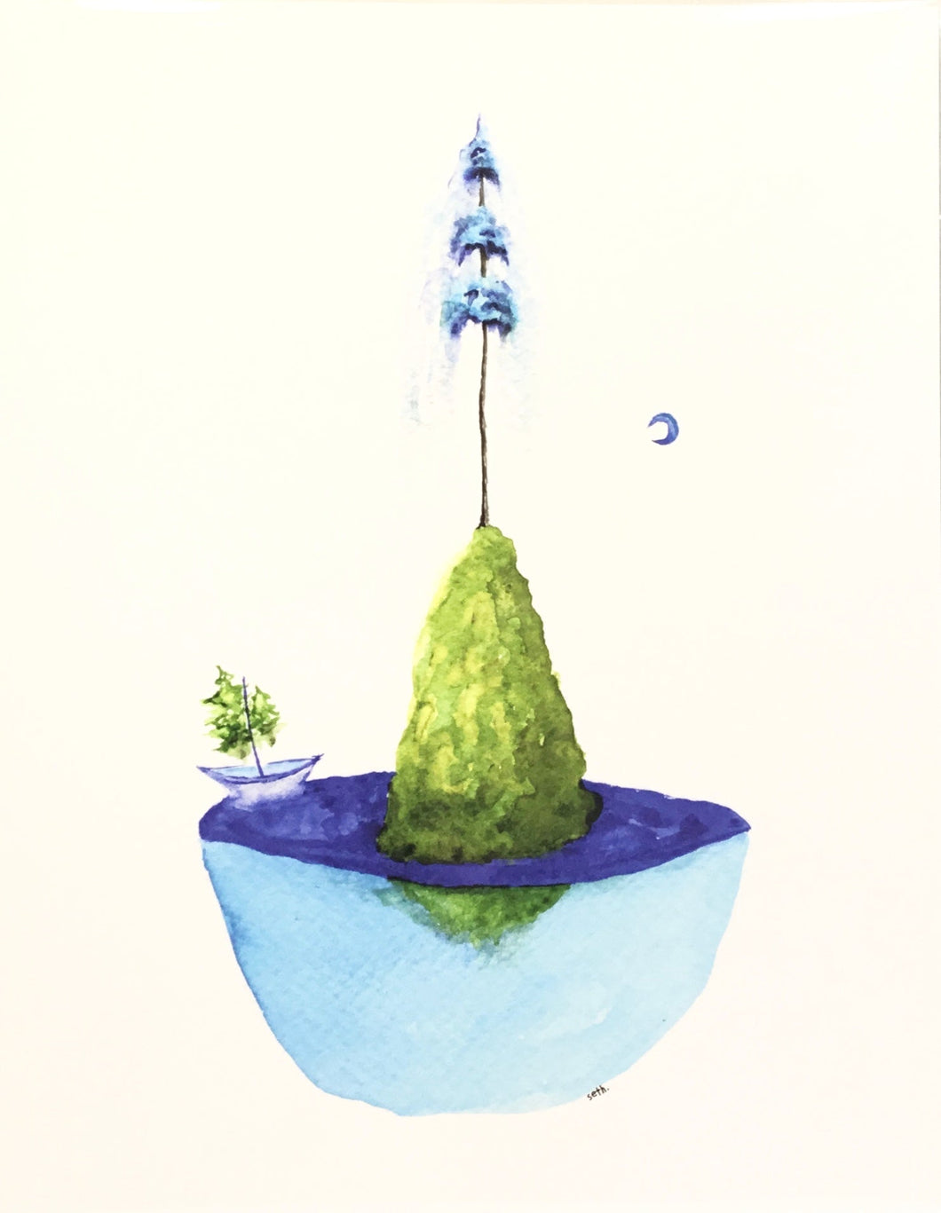 New Worlds Print in Frame - A World Apart