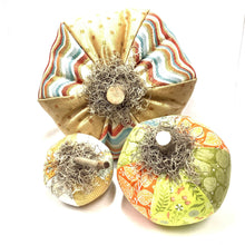 Mixed Fabric Pumpkins