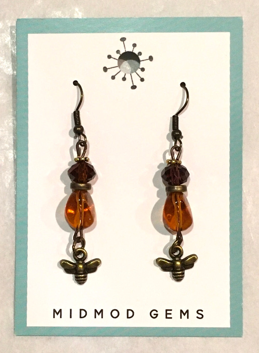 Buzz Brown Beads Earrings