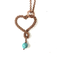 Heart Necklace with a Tanzinite Stone