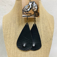 Leather Tear Drop, Leaf Shaped & Diamond Shaped Earrings