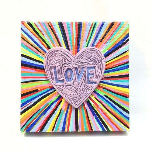 Mixed Media Love Painting