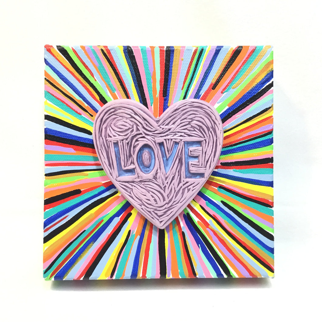 Mixed Media Love Painting