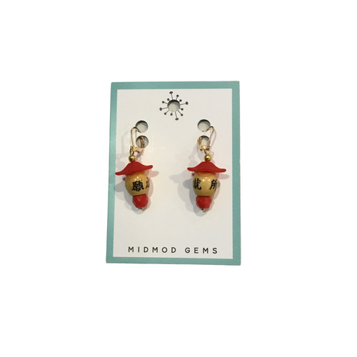 Chinese Prosperity Earrings