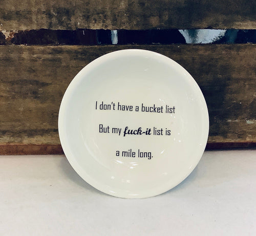 Bucket List Ring Dish