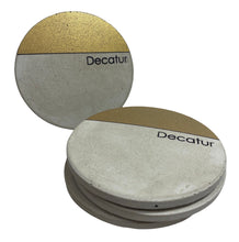 Concrete Coasters - Decatur - Gold