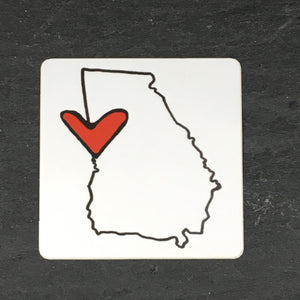 Georgia Heart Sticker