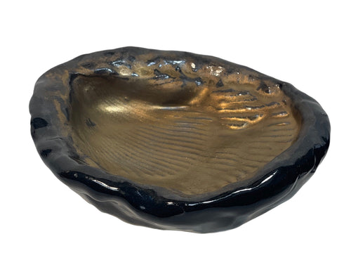 Golden Seashell Plate - Large