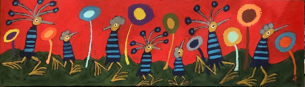 Funkadelic Bird in the Flowers