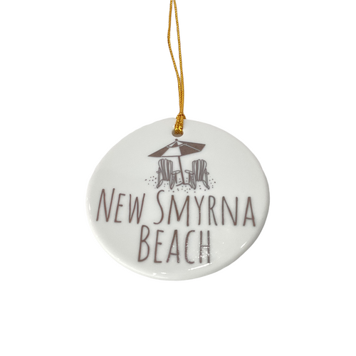 Beach Chairs- Small Flat/Round Ornaments