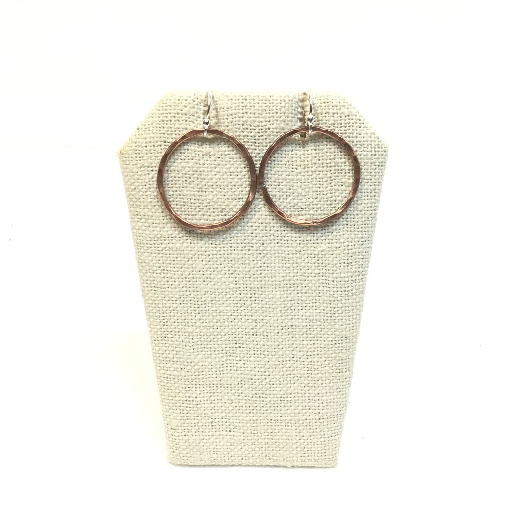 Medium Copper Hoops