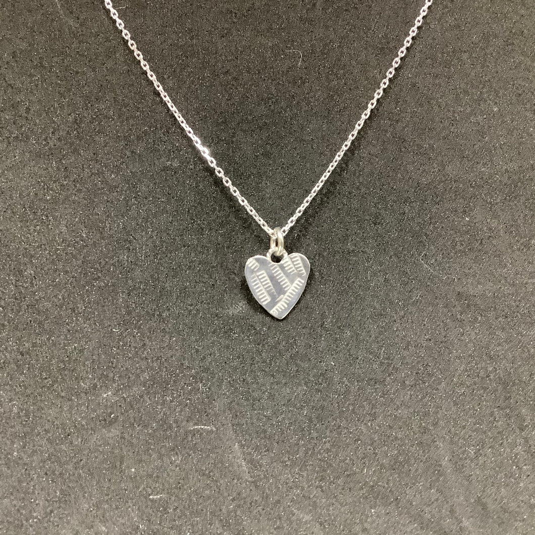 Heart Pendant, .925 Sterling