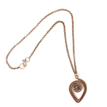 Heart Necklace with a Gem Stone