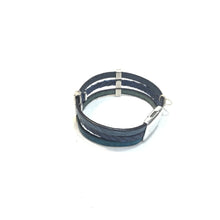 Blue Bracelet with Bar Sliders