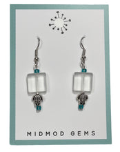 Turtle Beaded Drop Earrings