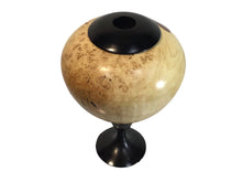 #216 Maple hollow form on pedestal