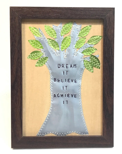 Inspirational Tree Collage Card with frame