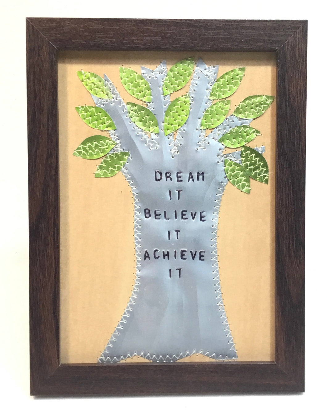 Inspirational Tree Collage Card with frame