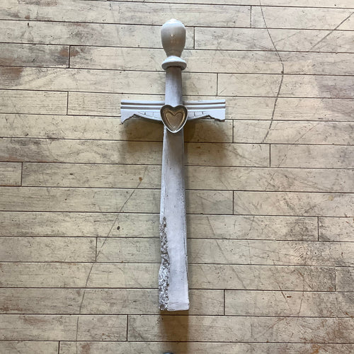 Large Cross with Heart