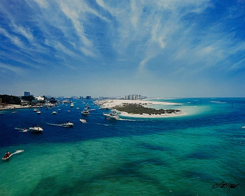 Destin harbor and east pass