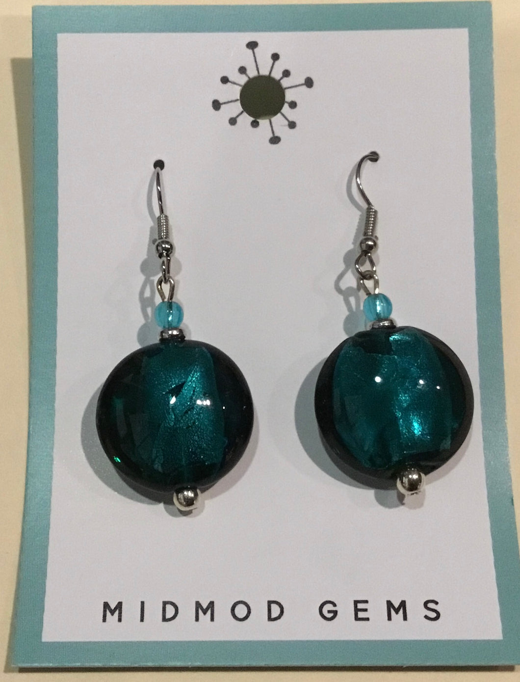 Beachy Beads w/ Silver Earrings