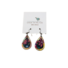 Teardrop Multi Floral Earrings