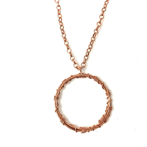 Circle Copper Necklace