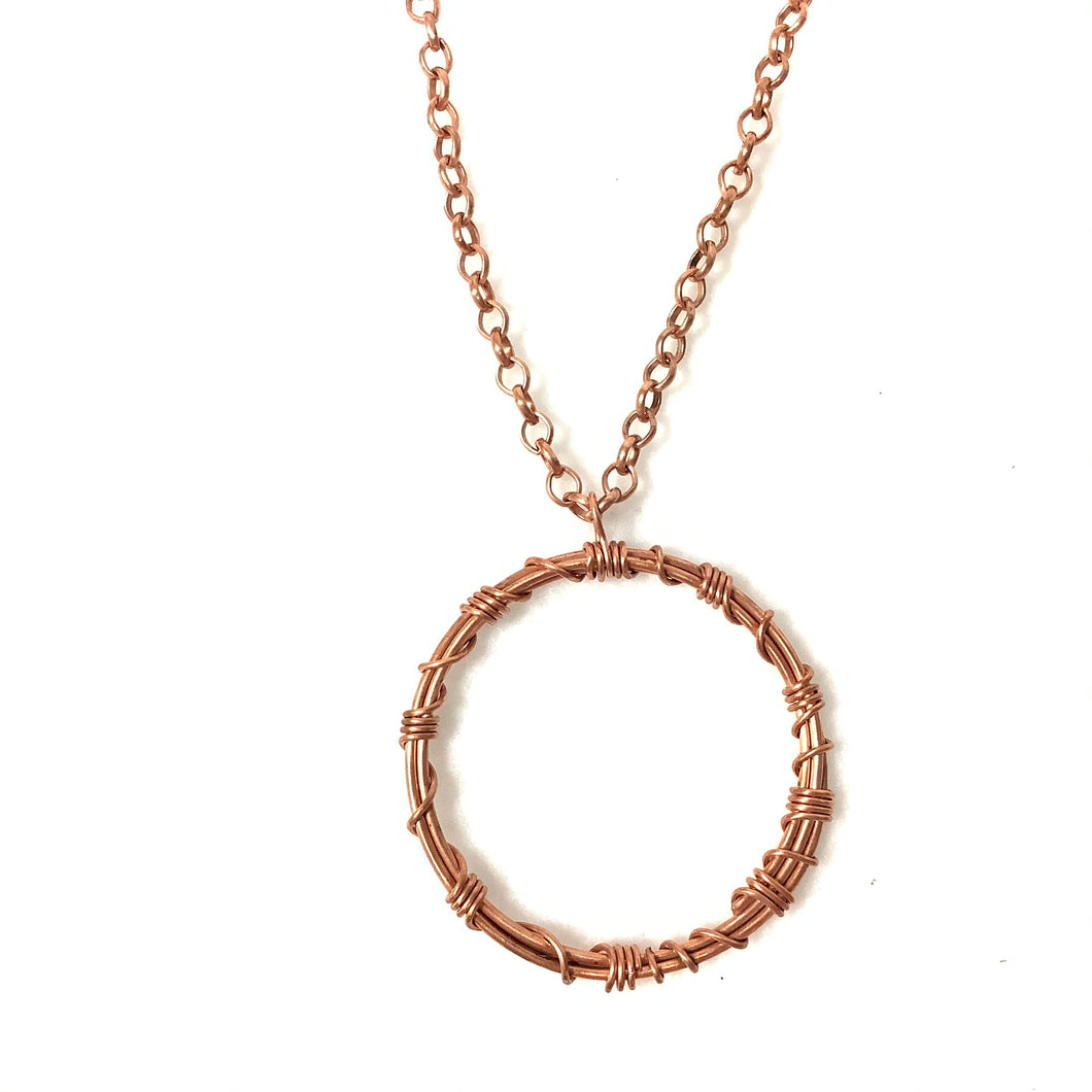 Circle Copper Necklace