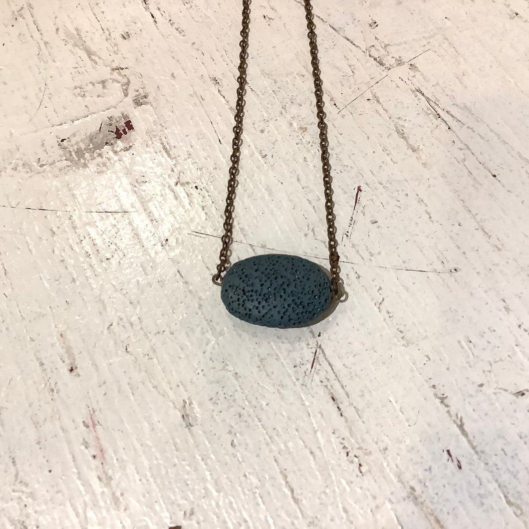 Lava Diffuser Necklace - Oval