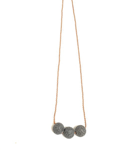 Lava Diffuser Necklace - 3 Beads