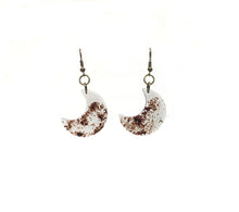 Medium Wood and Epoxy Earrings