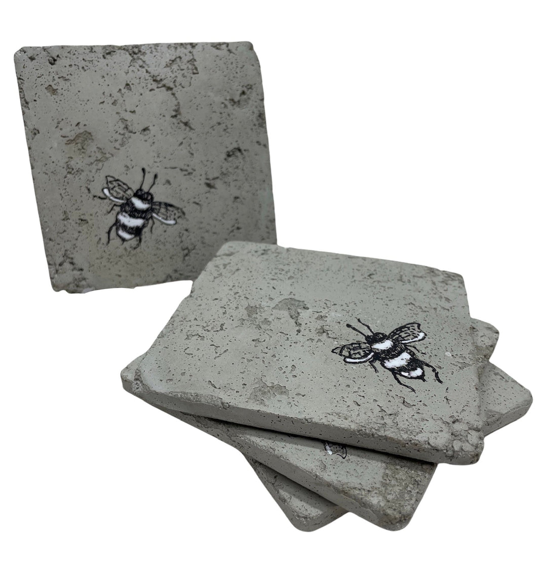 Concrete Bee Coasters