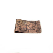 Linen Textured Copper Money Clip