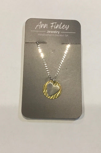 .925 Heart on Brass Disc